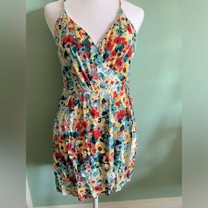 NWT Forever 21 Peony Print Wrap Dress